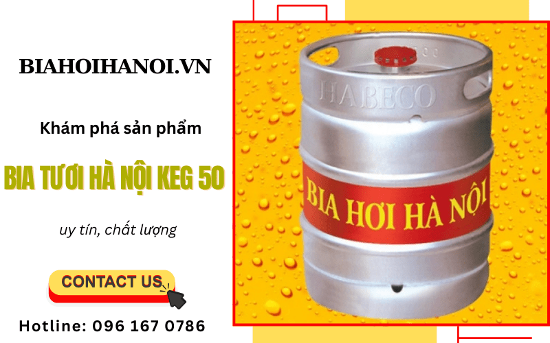 bia tươi Hà Nội keg 50